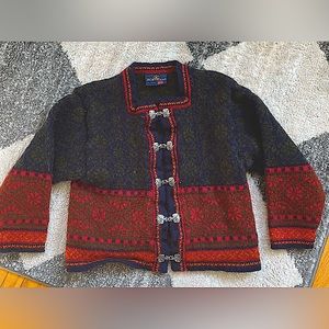 VTG RARE Skaeveland Of Norway Clasped Sweater New Wool